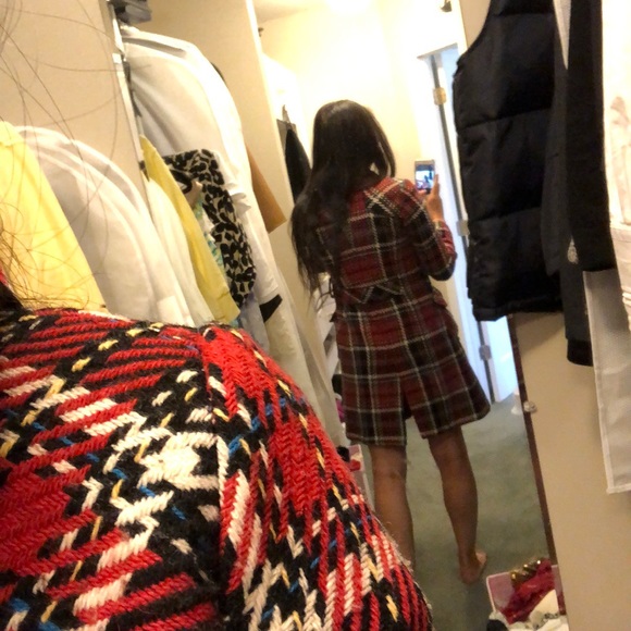 Double breasted long wool trench coat - Picture 8 of 8